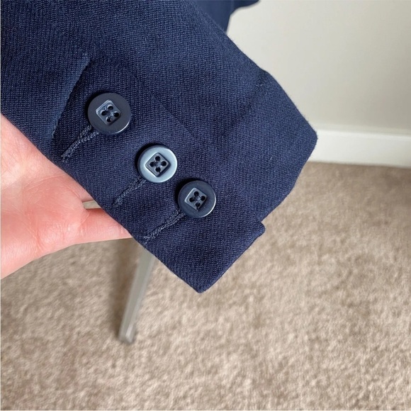 Cabi Lido Navy Blue Button Front Jacket Medium #5093 Rayon Blend - Picture 6 of 10